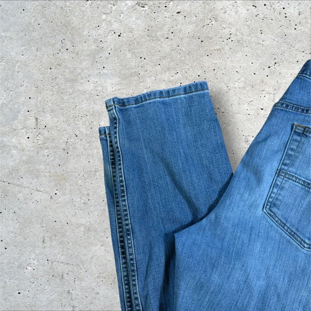 Carhartt Mens Relaxed Fit Straight Leg Jeans 34x34 Blue Denim Workwear Pants